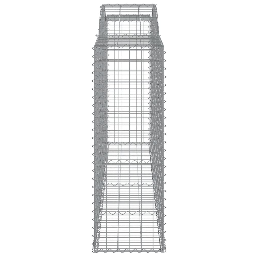vidaXL Kosze gabionowe, 25 szt, 300x50x140/160cm, galwanizowane żelazo