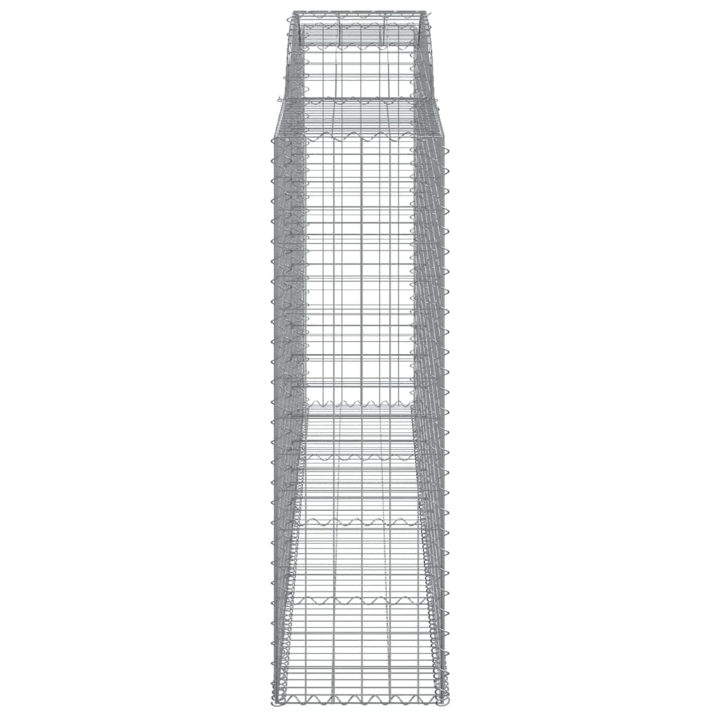 vidaXL Kosze gabionowe z łukiem, 6 szt., 300x50x160/180 cm, żelazo