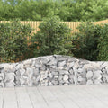 vidaXL Kosze gabionowe, 6 szt, 400x30x60/80 cm, galwanizowane żelazo