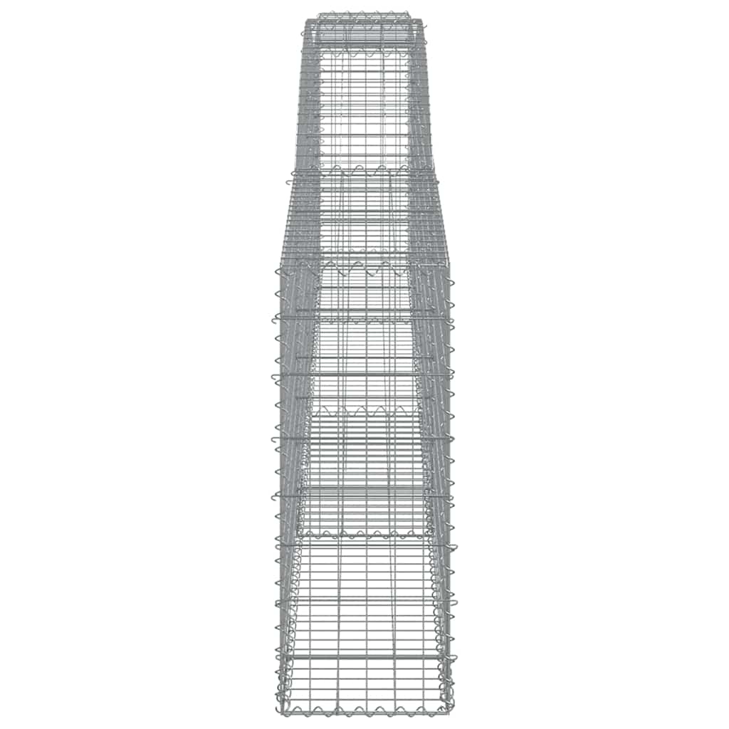 vidaXL Kosze gabionowe, 20 szt, 400x30x80/100 cm, galwanizowane żelazo