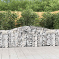 vidaXL Kosze gabionowe, 20 szt, 400x30x80/100 cm, galwanizowane żelazo