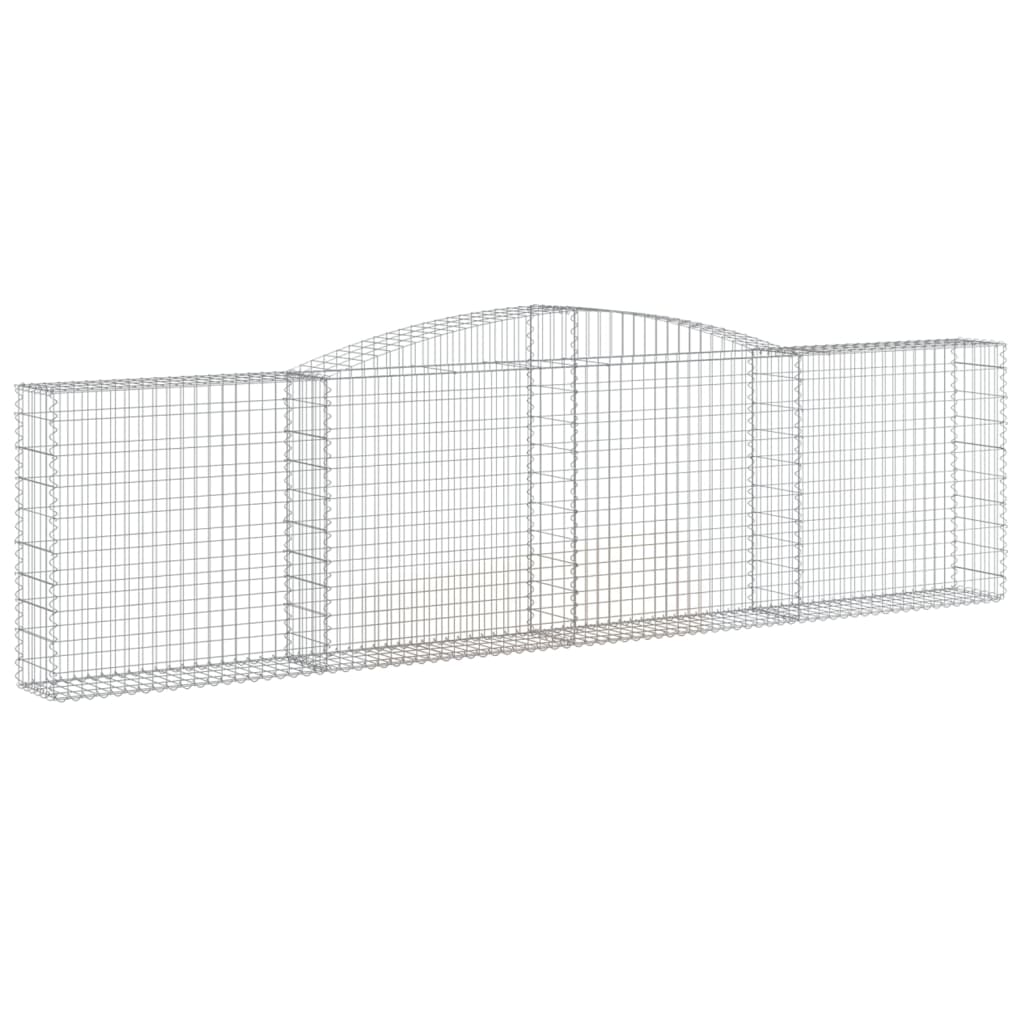 vidaXL Kosze gabionowe, 20 szt, 400x30x100/120cm, galwanizowane żelazo