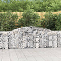 vidaXL Kosze gabionowe, 20 szt, 400x30x100/120cm, galwanizowane żelazo