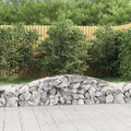 vidaXL Kosze gabionowe, 15 szt, 400x50x40/60 cm, galwanizowane żelazo