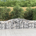 vidaXL Kosze gabionowe, 5 szt, 400x50x60/80 cm, galwanizowane żelazo