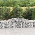 vidaXL Kosze gabionowe, 6 szt, 400x50x60/80 cm, galwanizowane żelazo