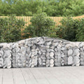 vidaXL Kosze gabionowe, 15 szt, 400x50x80/100 cm, galwanizowane żelazo
