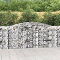 vidaXL Kosze gabionowe, 15 szt, 400x50x100/120cm, galwanizowane żelazo