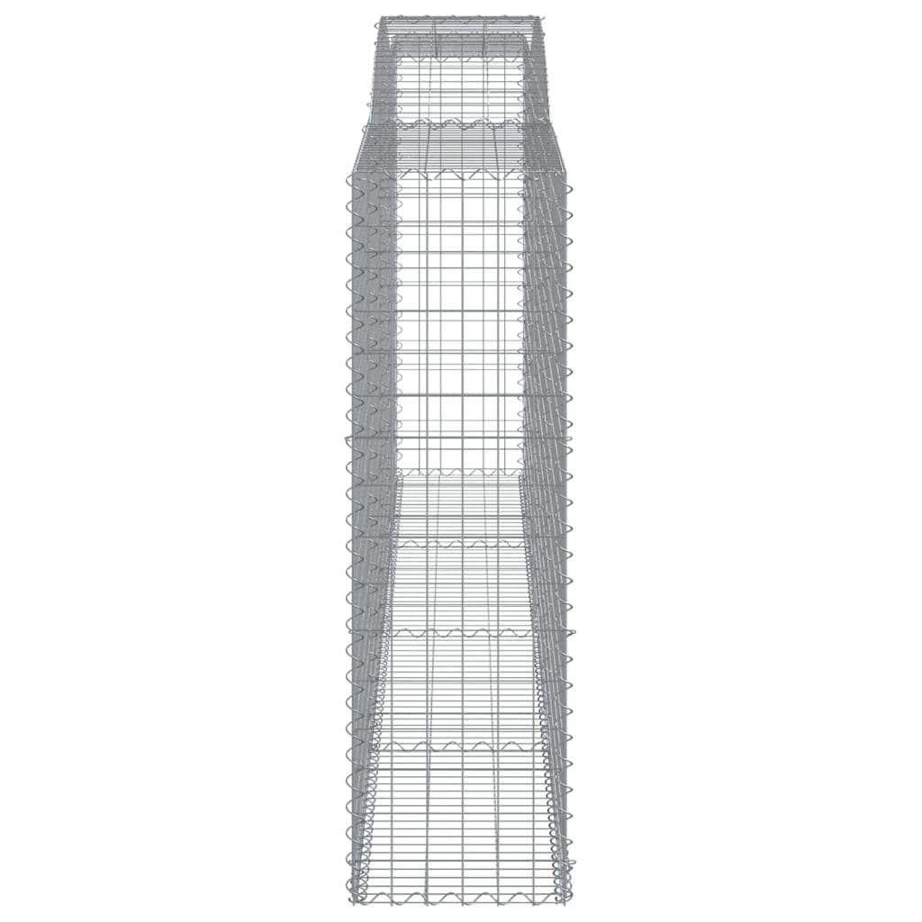 vidaXL Kosze gabionowe, 20 szt, 400x50x160/180cm, galwanizowane żelazo