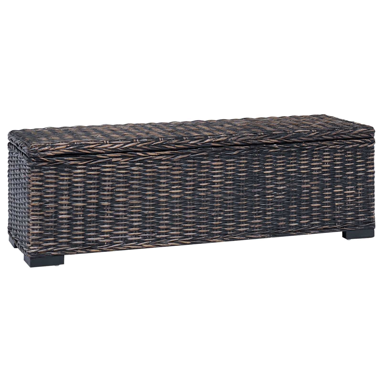 vidaXL Skrzynia do przechowywania Czarny 110 x 35 x 45 cm