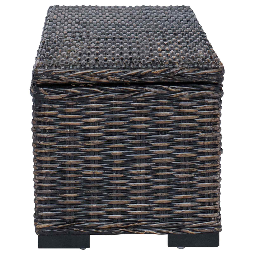 vidaXL Skrzynia do przechowywania Czarny 110 x 35 x 45 cm