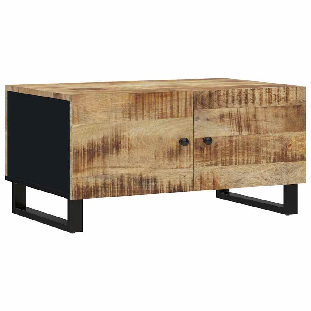 vidaXL Stolik kawowy, 80x50x40 cm, lite drewno mango i płyta