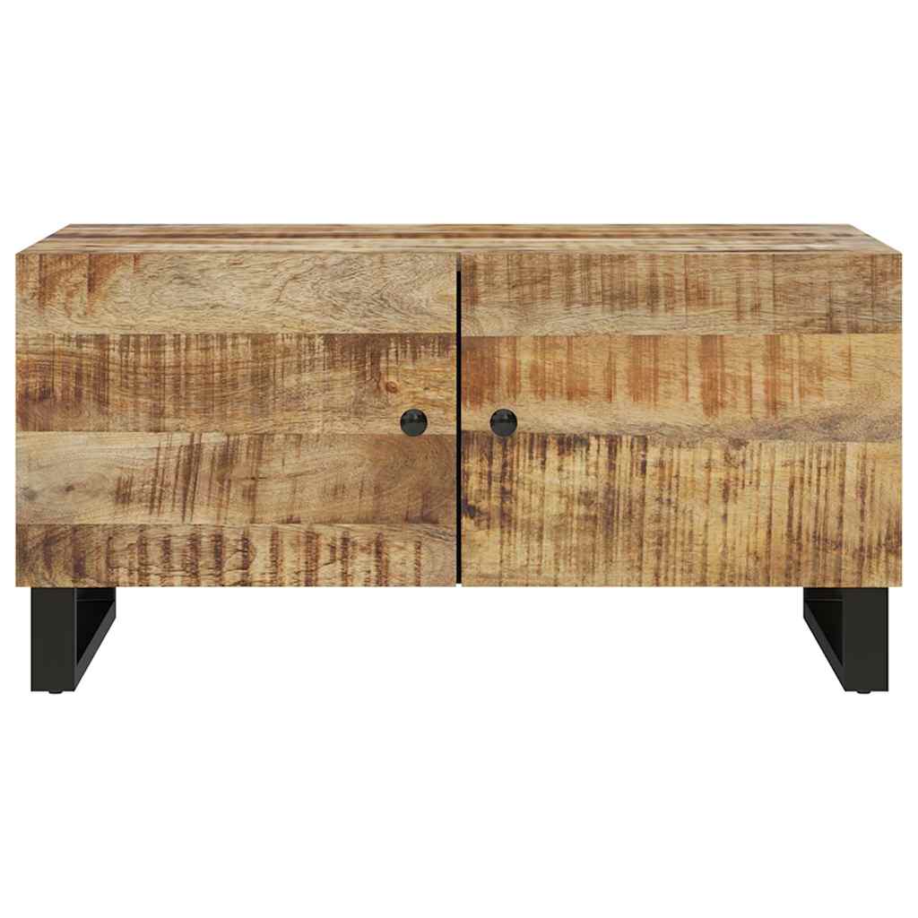 vidaXL Stolik kawowy, 80x50x40 cm, lite drewno mango i płyta