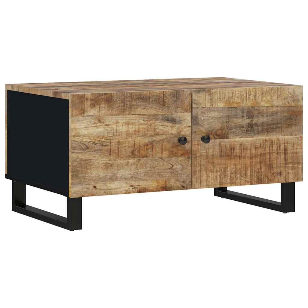 vidaXL Stolik kawowy, 80x50x40 cm, lite drewno mango i płyta