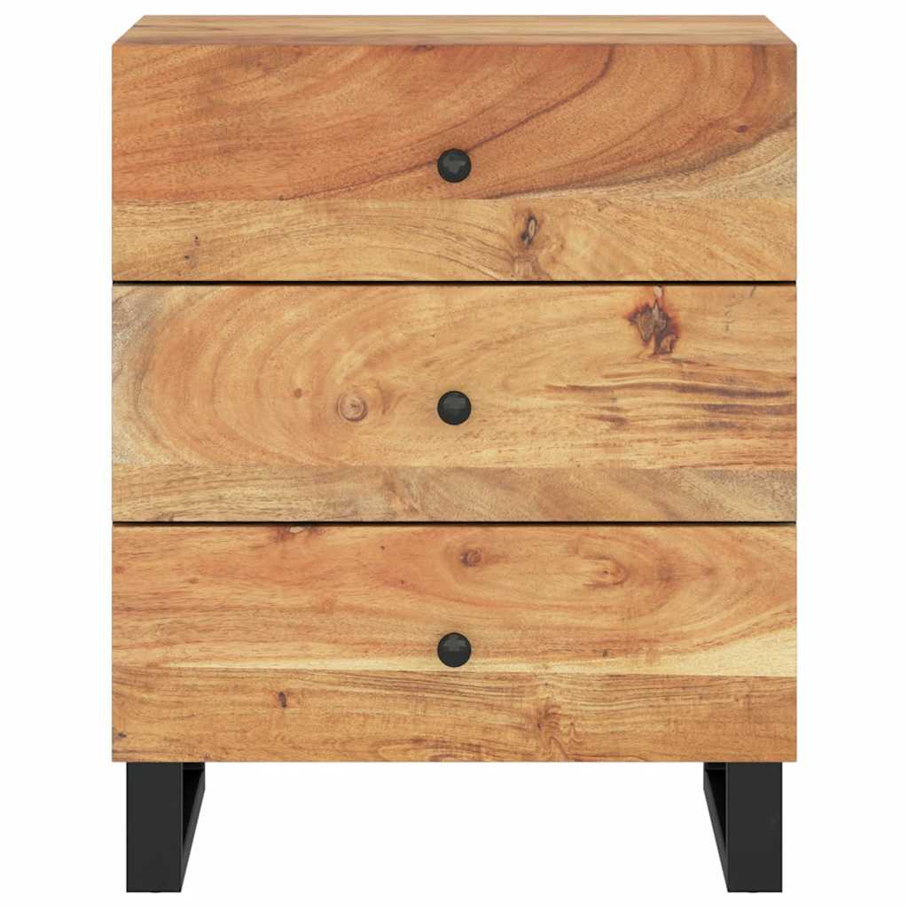 vidaXL Szafka nocna, 50x33x62 cm, lite drewno akacjowe