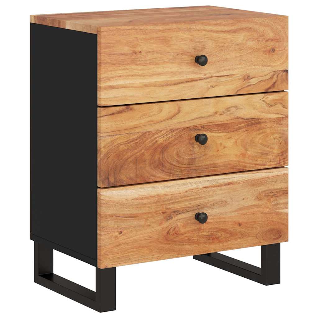 vidaXL Szafka nocna, 50x33x62 cm, lite drewno akacjowe