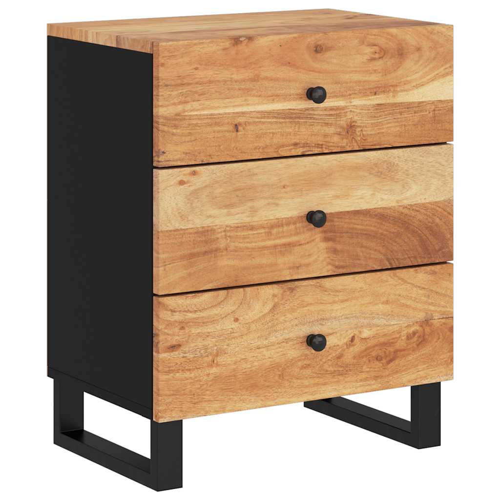 vidaXL Szafka nocna, 50x33x62 cm, lite drewno akacjowe