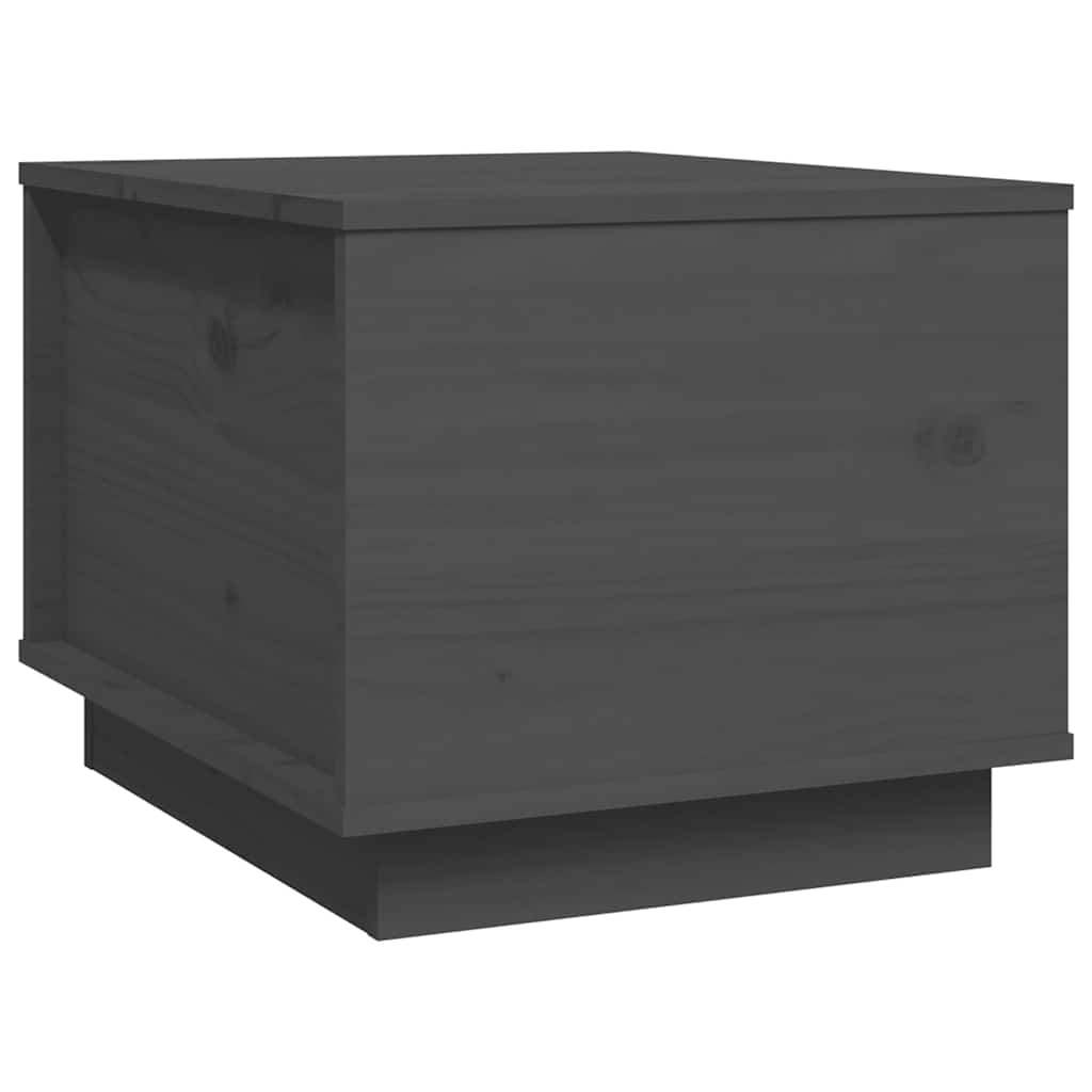 vidaXL Stolik kawowy, szary, 40x50x35 cm, lite drewno sosnowe