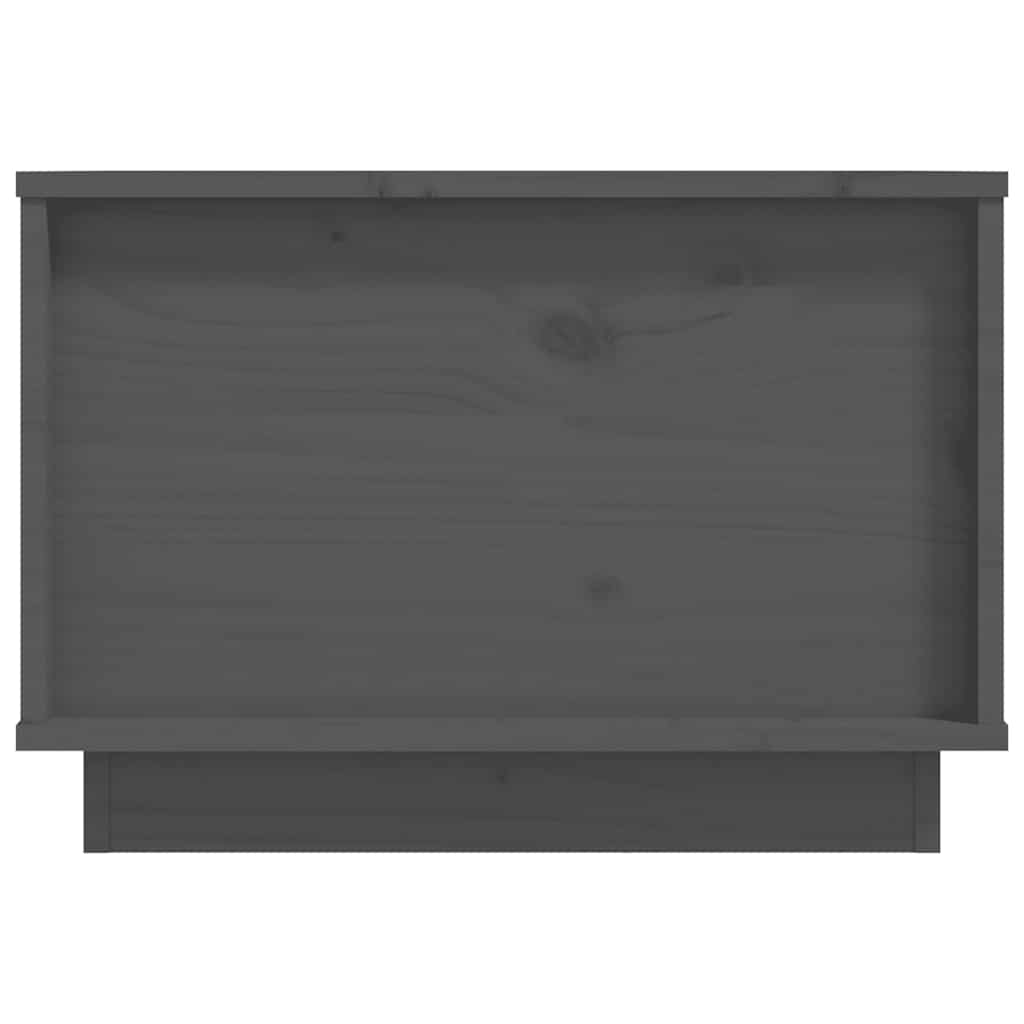 vidaXL Stolik kawowy, szary, 40x50x35 cm, lite drewno sosnowe