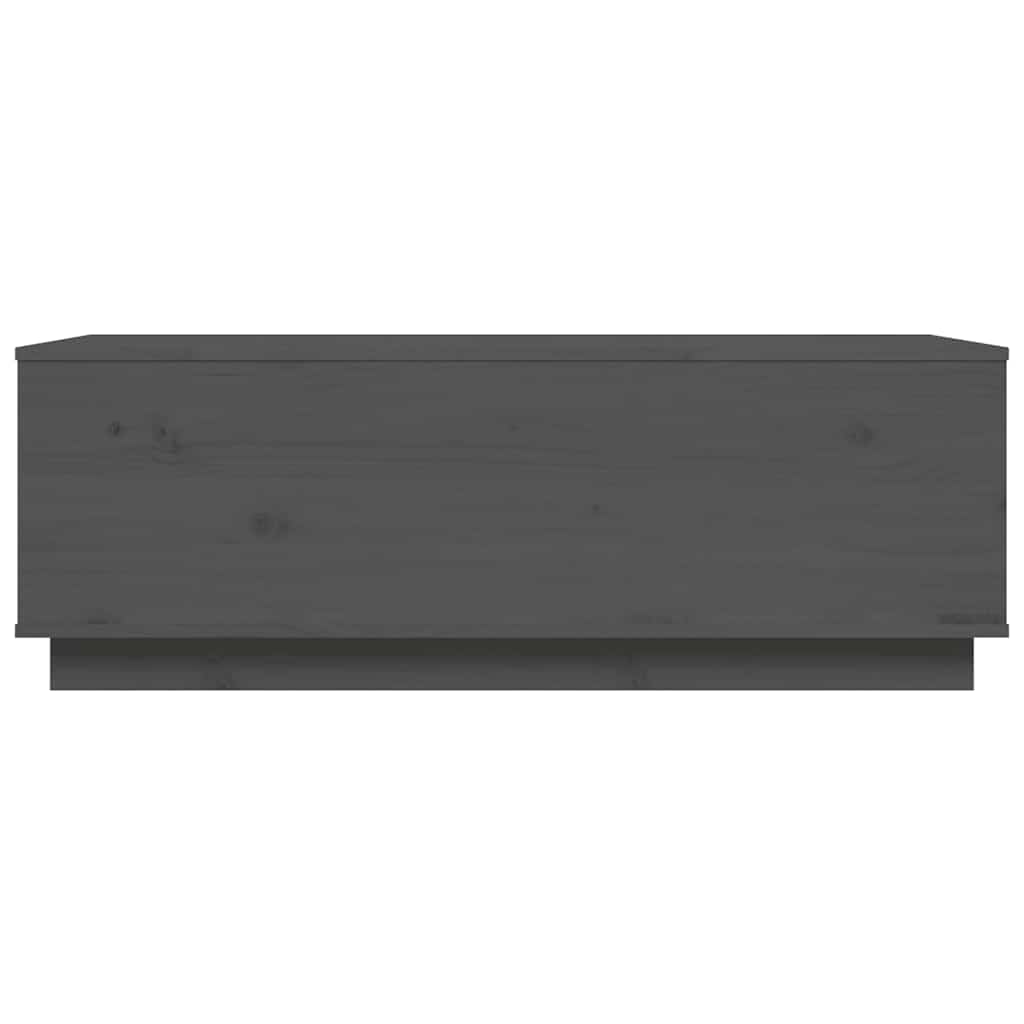 vidaXL Stolik kawowy, szary, 100x50x35 cm, lite drewno sosnowe