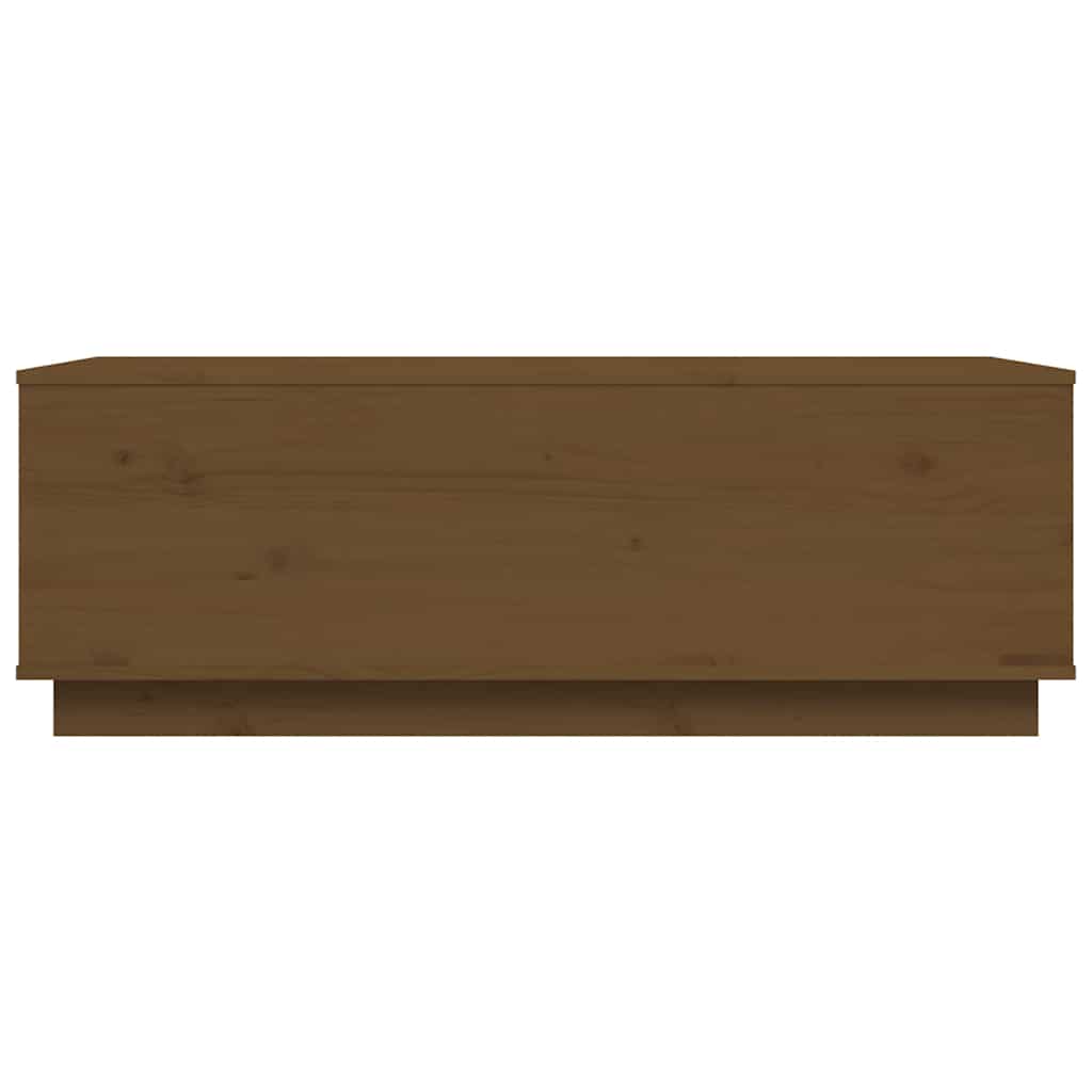vidaXL Stolik kawowy, miodowy brąz, 100x50x35 cm, lite drewno sosnowe