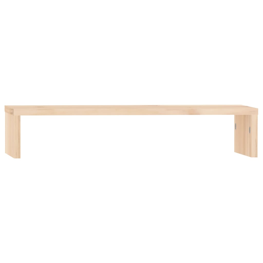 vidaXL Podstawka na monitor, 50x27x10 cm, lite drewno sosnowe