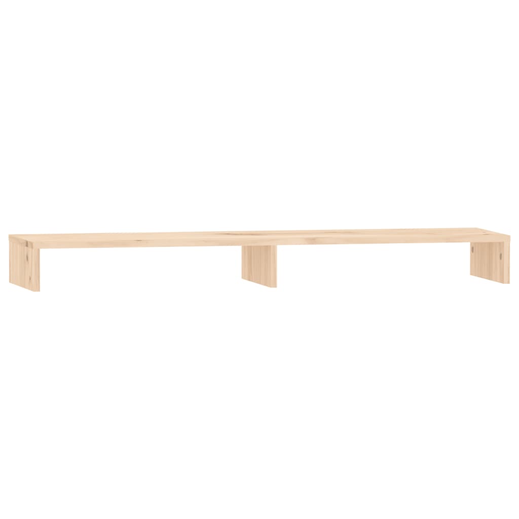 vidaXL Podstawka na monitor, 100x27x10 cm, lite drewno sosnowe
