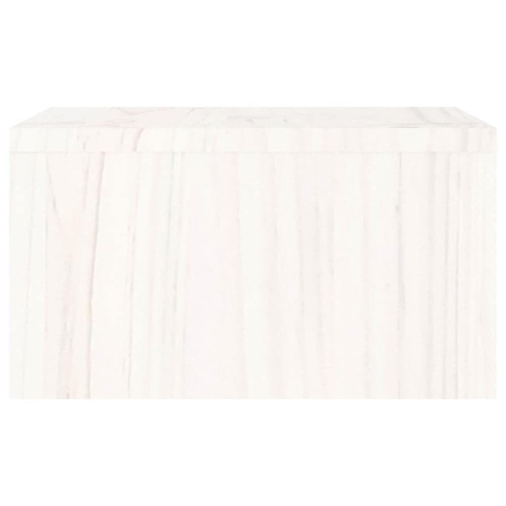 vidaXL Podstawka na monitor, biała, 50x27x15 cm, lite drewno sosnowe