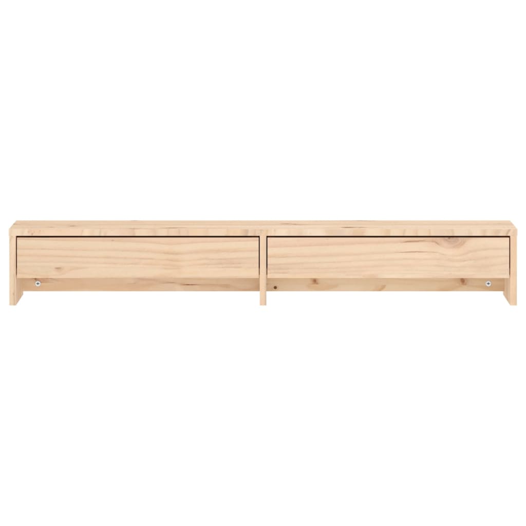 vidaXL Podstawka na monitor, 100x27x15 cm, lite drewno sosnowe