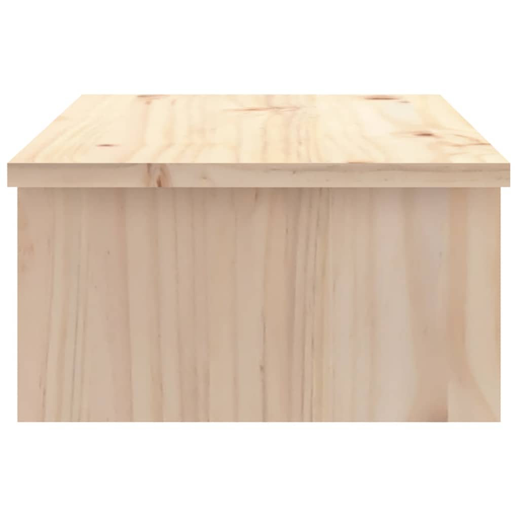 vidaXL Podstawka na monitor, 50x27x15 cm, lite drewno sosnowe