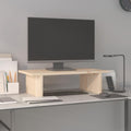vidaXL Podstawka na monitor, 50x27x15 cm, lite drewno sosnowe