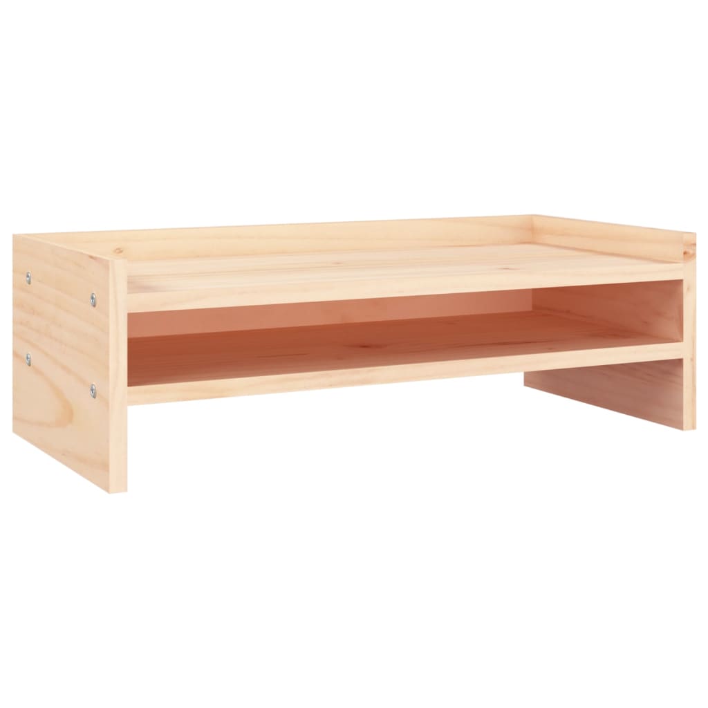 vidaXL Podstawka na monitor, 50x24x16 cm, lite drewno sosnowe