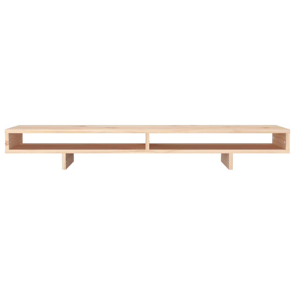 vidaXL Podstawka na monitor, 100x27x14 cm, lite drewno sosnowe