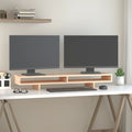 vidaXL Podstawka na monitor, 100x27x14 cm, lite drewno sosnowe