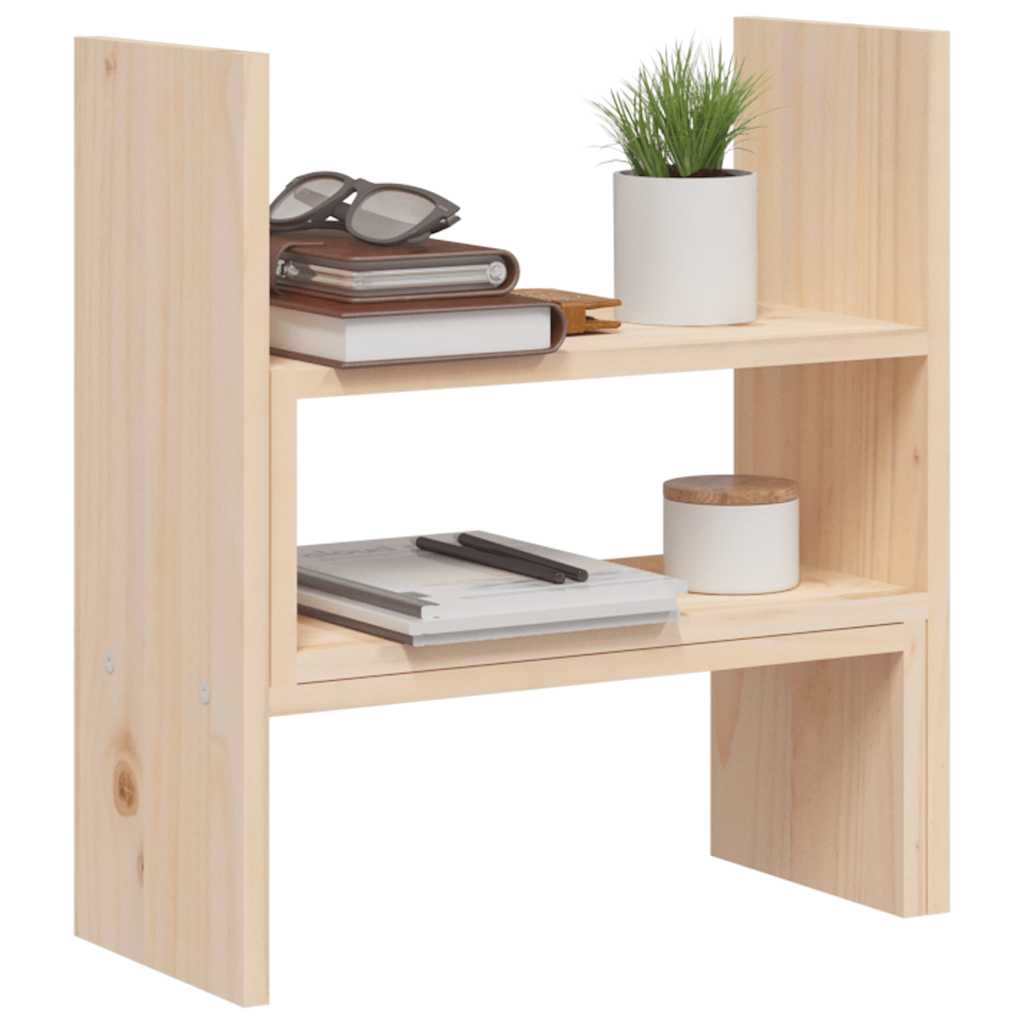 vidaXL Podstawka na monitor, (39-72)x17x43 cm, lite drewno sosnowe