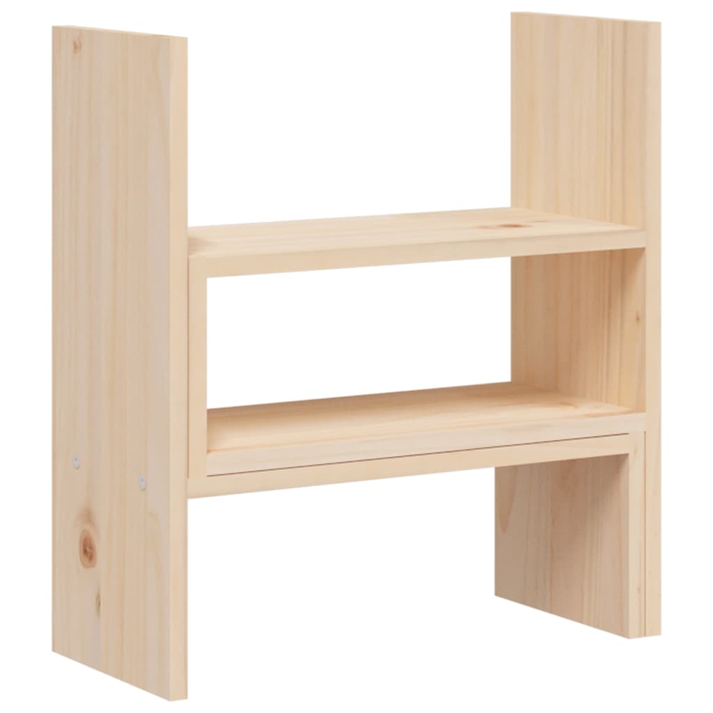vidaXL Podstawka na monitor, (39-72)x17x43 cm, lite drewno sosnowe