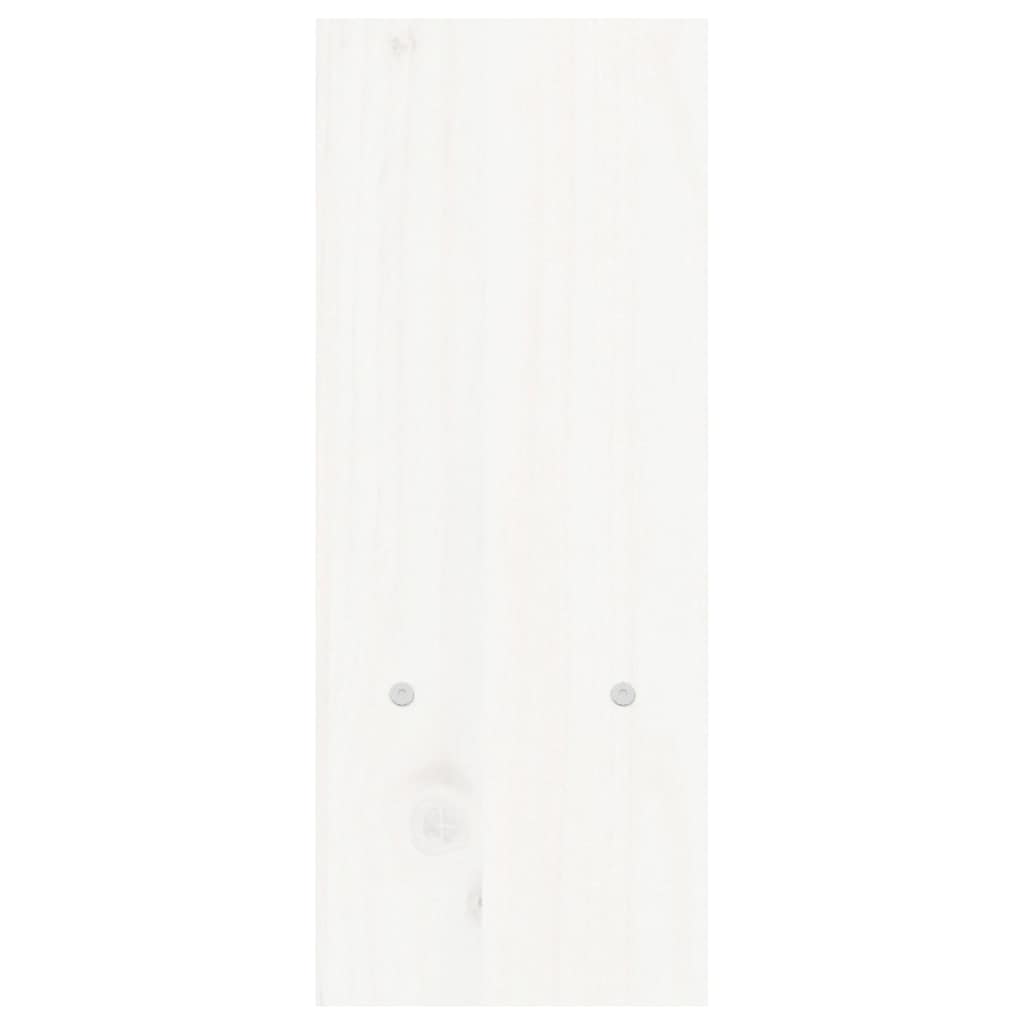 vidaXL Podstawka na monitor, biała, (39-72)x17x43 cm, drewno sosnowe