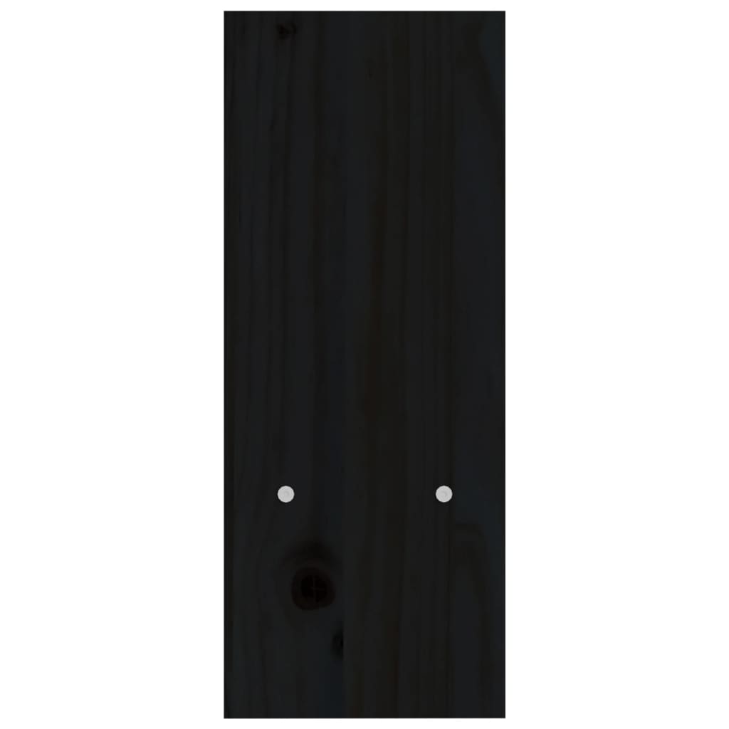 vidaXL Podstawka na monitor, czarna, (39-72)x17x43 cm, drewno sosnowe