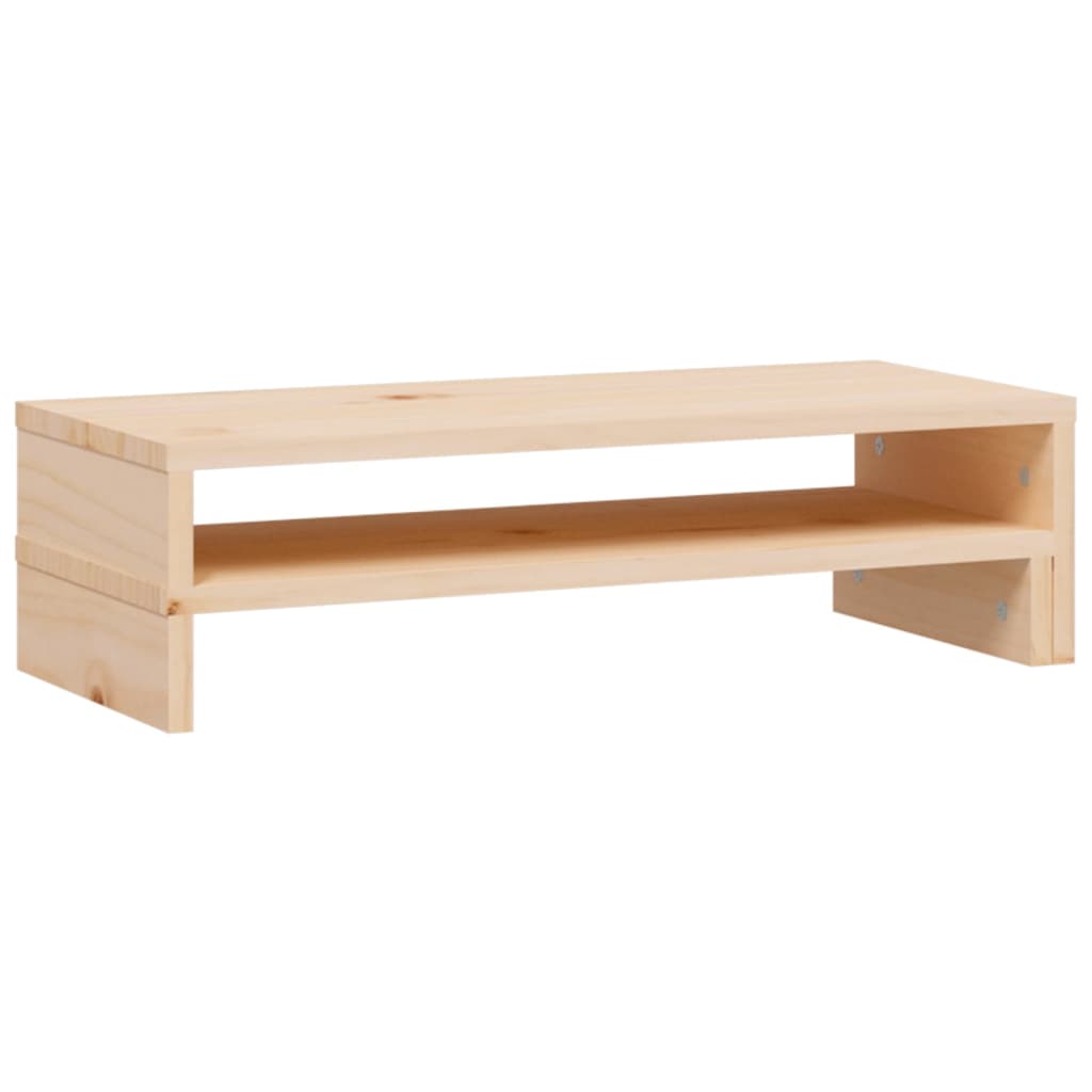 vidaXL Podstawka na monitor, (52-101)x22x14 cm, lite drewno sosnowe