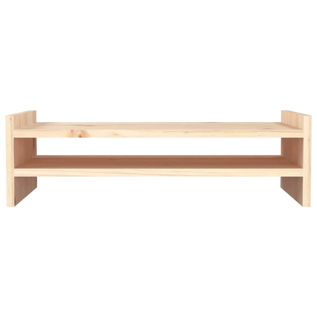 vidaXL Podstawka na monitor, 50x27x15 cm, lite drewno sosnowe