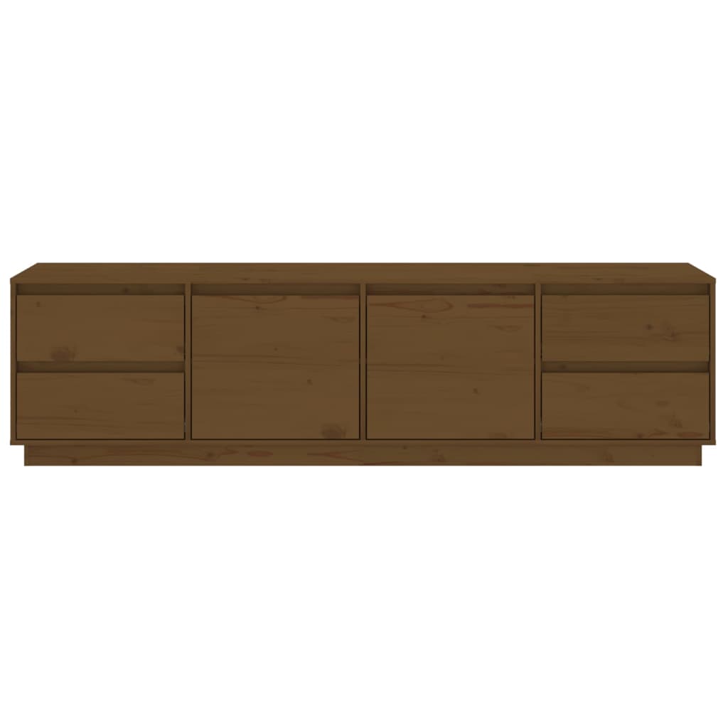 vidaXL Szafka pod TV, miodowy brąz, 176x37x47,5cm, lite drewno sosnowe
