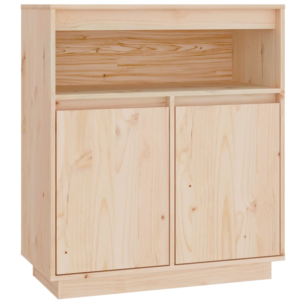 vidaXL Szafka, 70x34x80 cm, lite drewno sosnowe