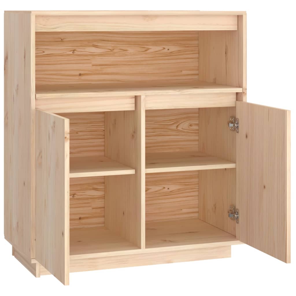 vidaXL Szafka, 70x34x80 cm, lite drewno sosnowe
