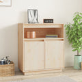 vidaXL Szafka, 70x34x80 cm, lite drewno sosnowe