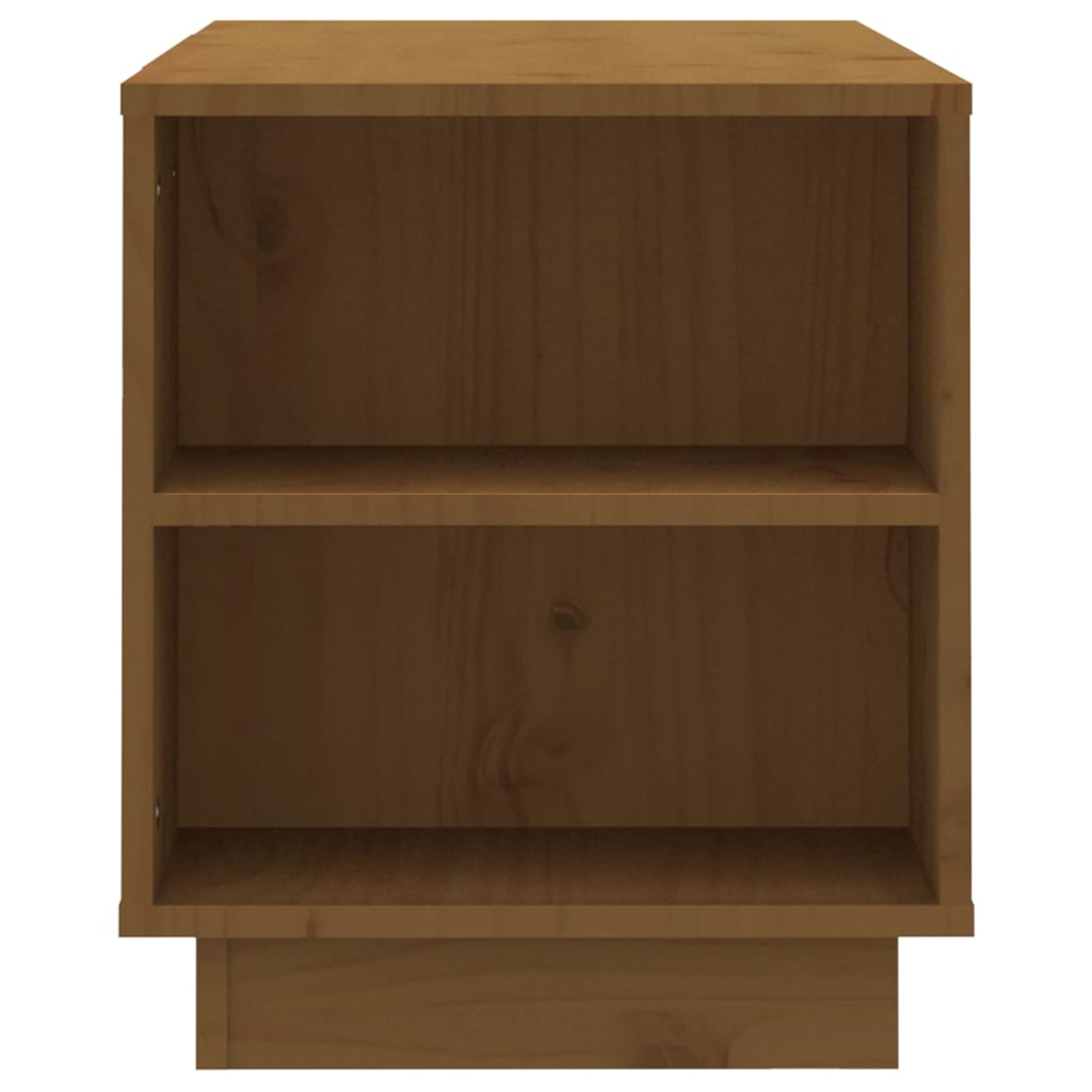 vidaXL Szafka pod TV, miodowy brąz, 110x35x40,5cm, lite drewno sosnowe