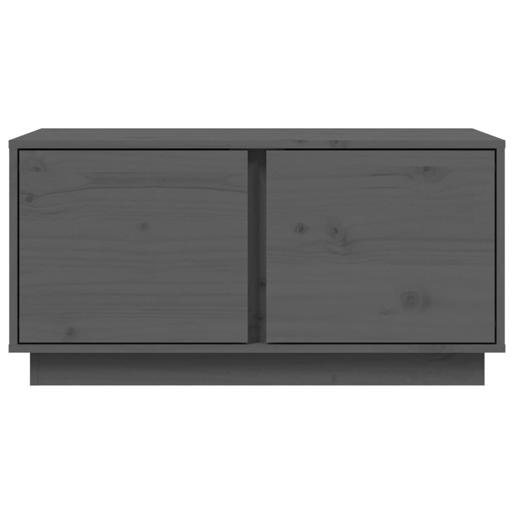 vidaXL Stolik kawowy, szary, 80x50x40 cm, lite drewno sosnowe