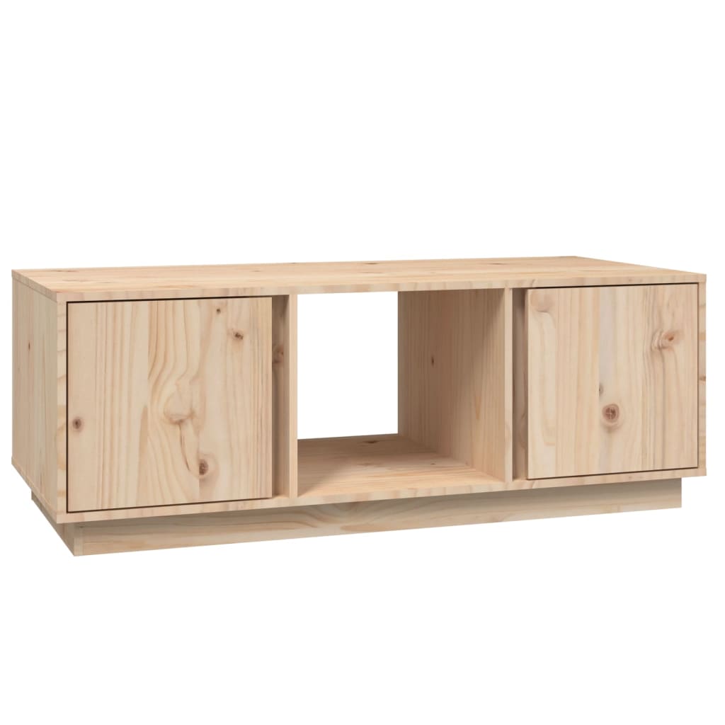 vidaXL Stolik kawowy, 110x50x40 cm, lite drewno sosnowe