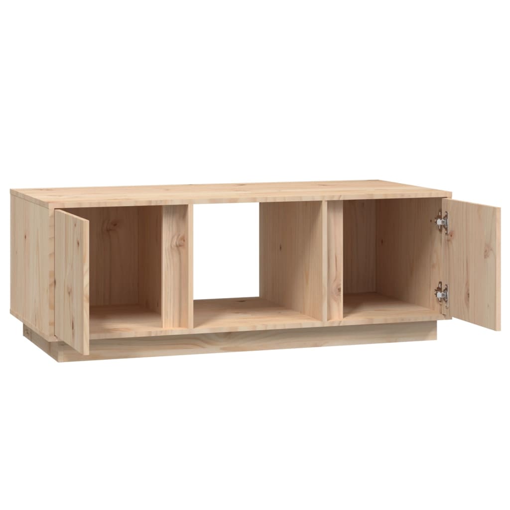 vidaXL Stolik kawowy, 110x50x40 cm, lite drewno sosnowe