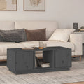 vidaXL Stolik kawowy, szary, 110x50x40 cm, lite drewno sosnowe
