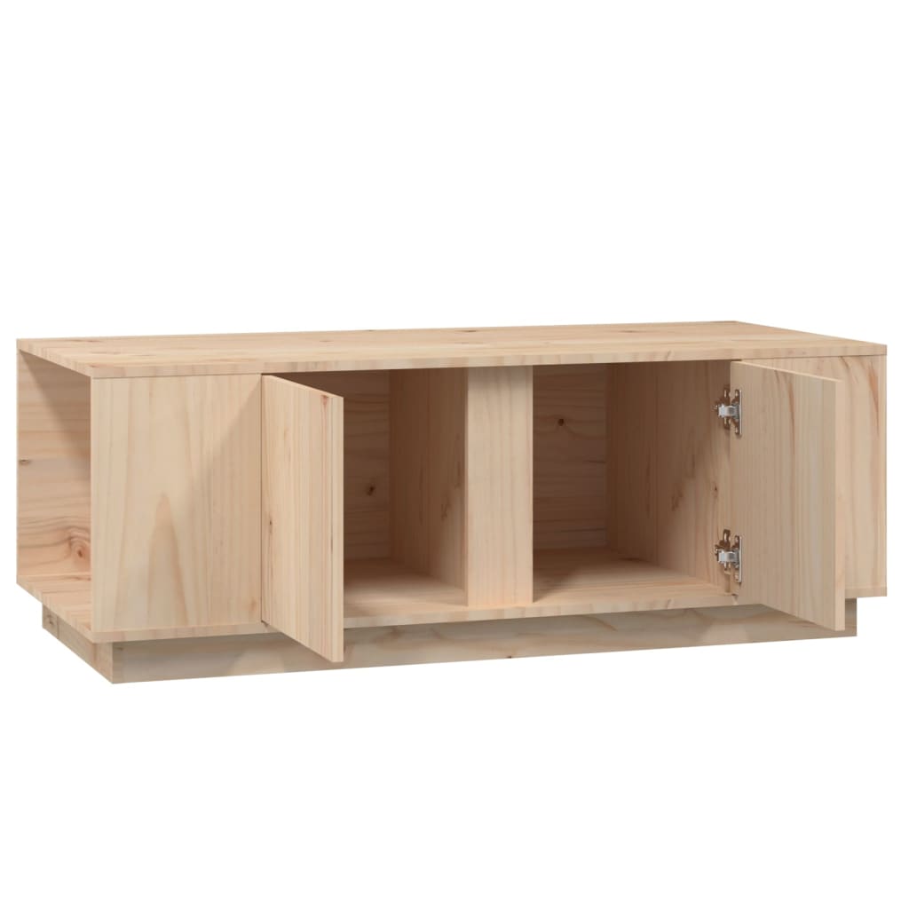 vidaXL Stolik kawowy, 110x50x40 cm, lite drewno sosnowe